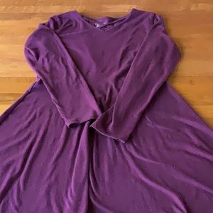 Plum purple casual dress